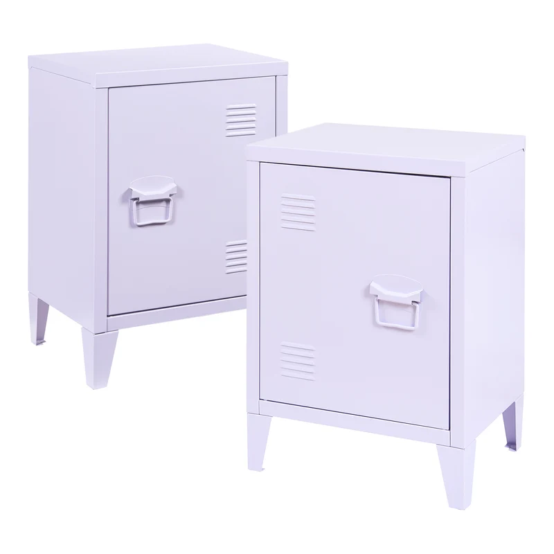Lot de 2 tables de nuit 57 x 40 x 30 cm violet 03_0009723