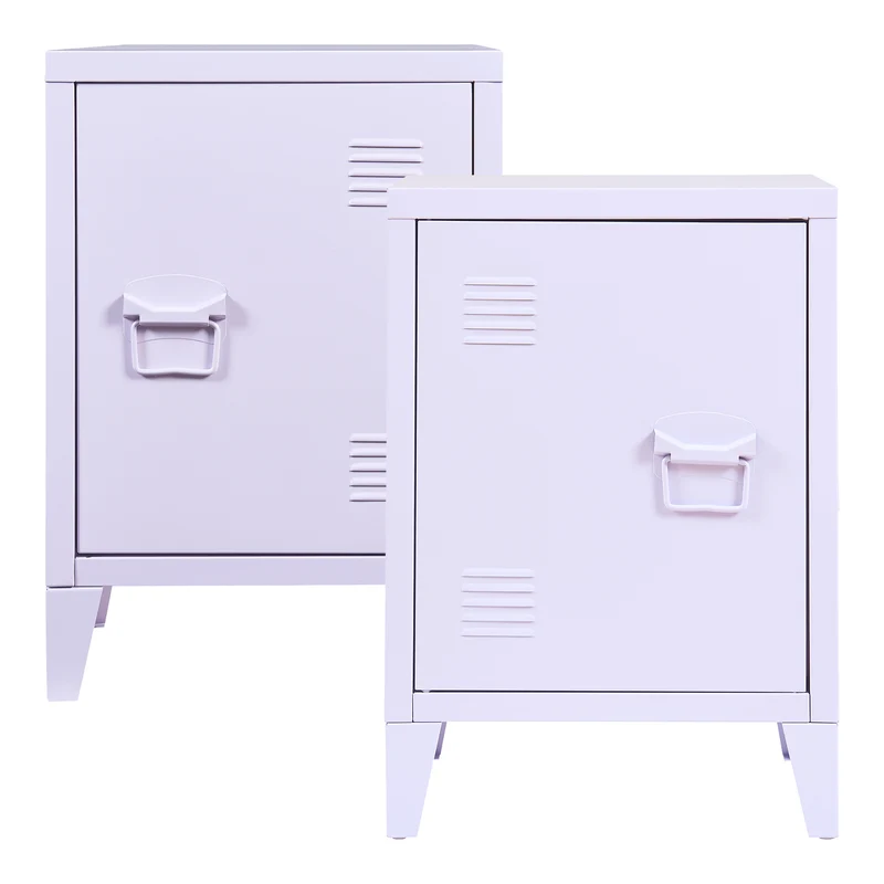 Lot de 2 tables de nuit 57 x 40 x 30 cm violet 03_0009723