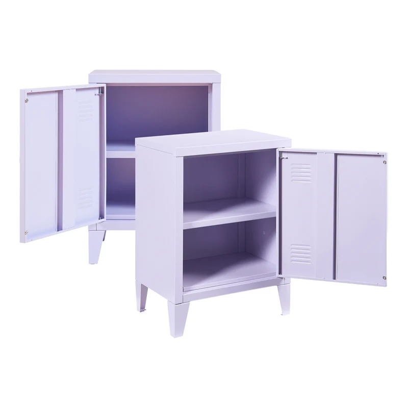 Lot de 2 tables de nuit 57 x 40 x 30 cm violet 03_0009723