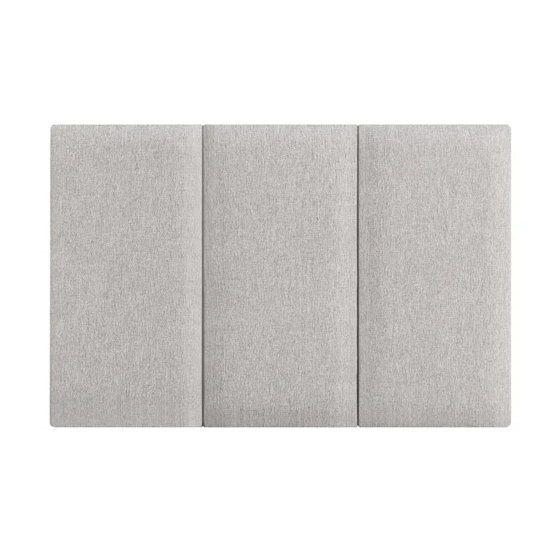 Set de 3 coussins muraux en tissu 60 x 30 cm gris 03_0010619