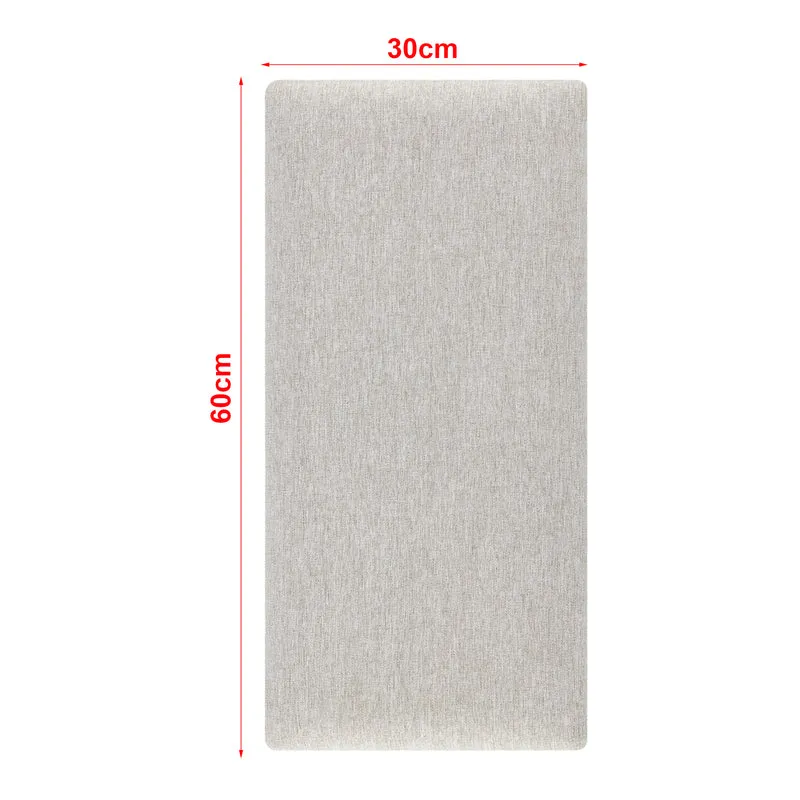 Set de 3 coussins muraux en tissu 60 x 30 cm gris 03_0010619