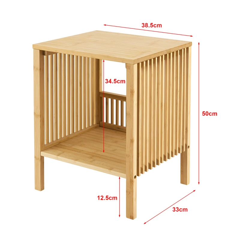 Lot de 2 tables d'appoint bambou naturel 03_0009716