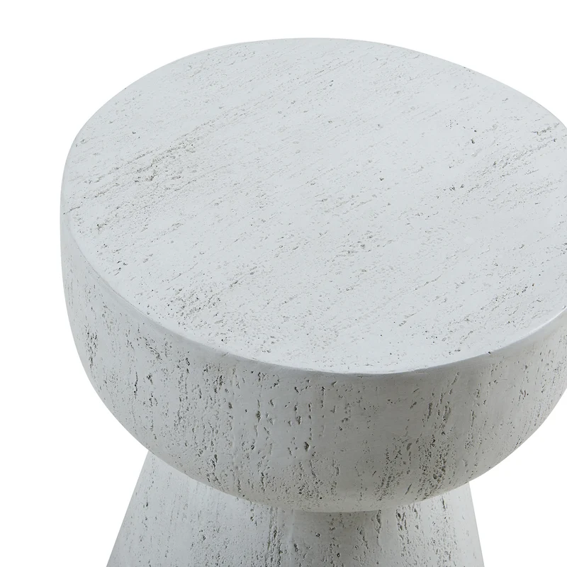 Table d'appoint 51 x 40 cm blanc 03_0010941