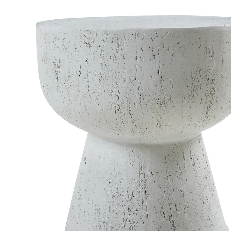 Table d'appoint 51 x 40 cm blanc 03_0010941