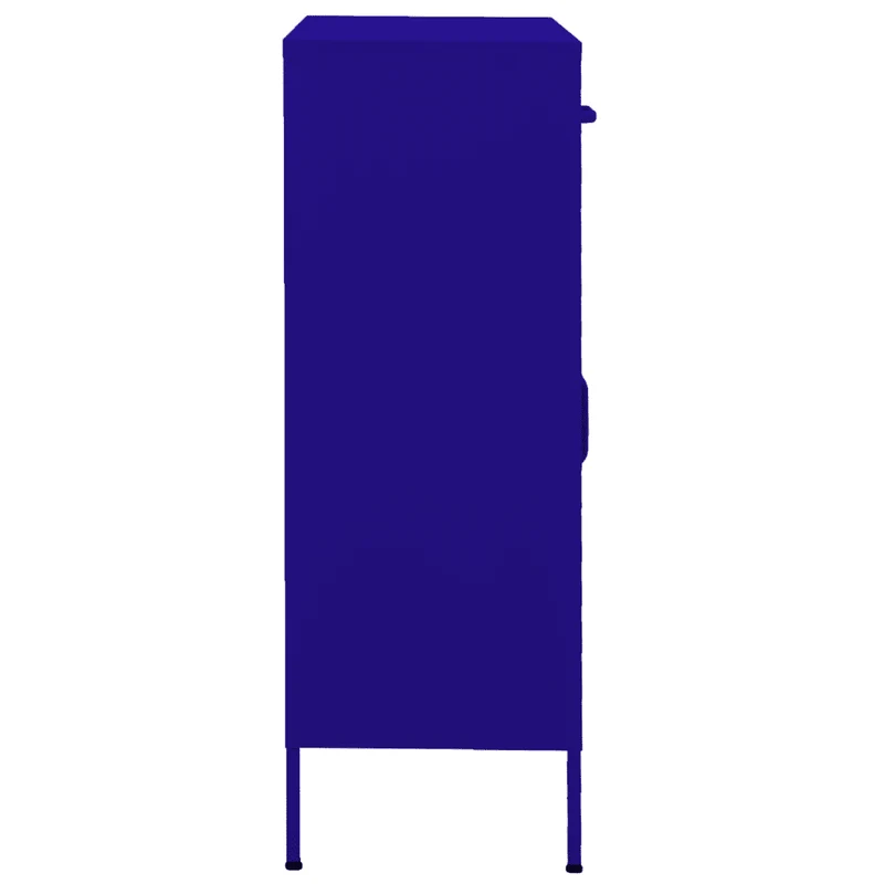 Armoire de rangement pratique bleue marine 80 x 35 x 101,5 cm avec étagères réglables style moderne en acier bleu marine 02_0046854