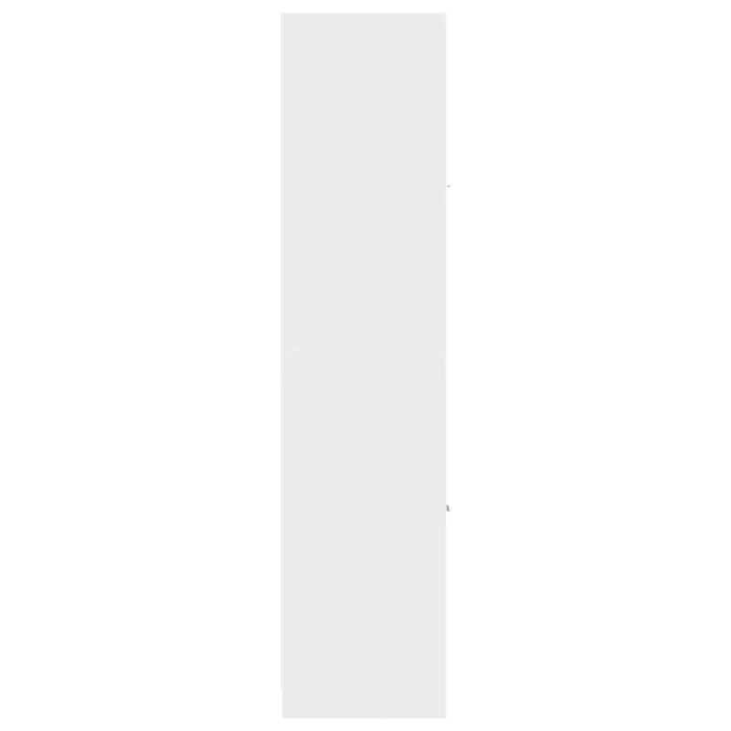 Armoire d'apothicaire moderne rangement ergonomique 30 x 41 x 174 cm en bois d'ingénierie blanc 02_0055649
