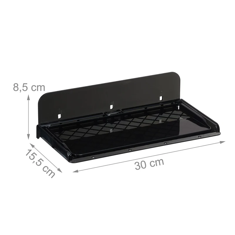 Tablette de lit extensible peu encombrante 40 x 10 x 5 cm support pratique rangement en plastique blanc 13_0014828