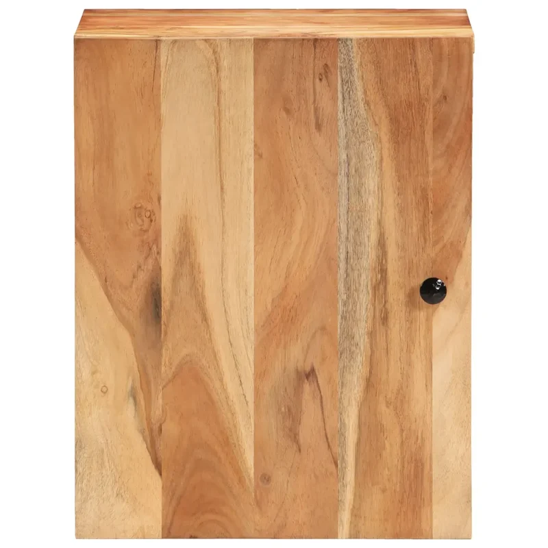 Armoire murale de salle de bain rangement bois acacia 38 x 33 x 48 cm design naturel en bois acacia 02_0047128