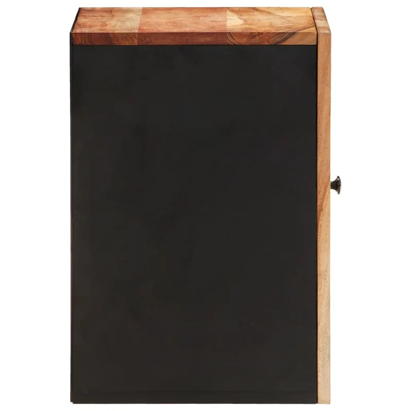 Armoire murale de salle de bain rangement bois acacia 38 x 33 x 48 cm design naturel en bois acacia 02_0047128