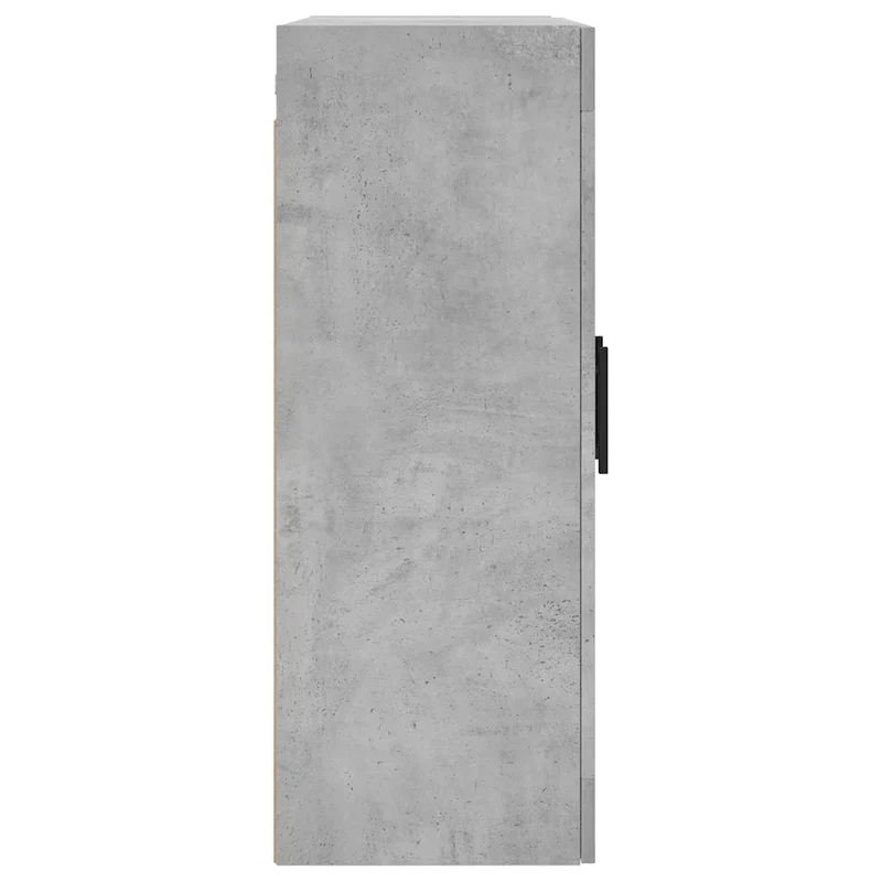 Armoire murale design pratique espace de rangement 69,5 x 34 x 90 cm en bois gris béton 02_0048644