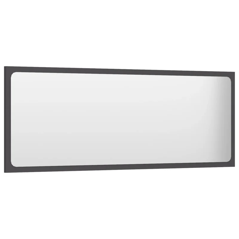 Miroir de salle de bain gris 100x1,5x37 cm aggloméré 02_0006928