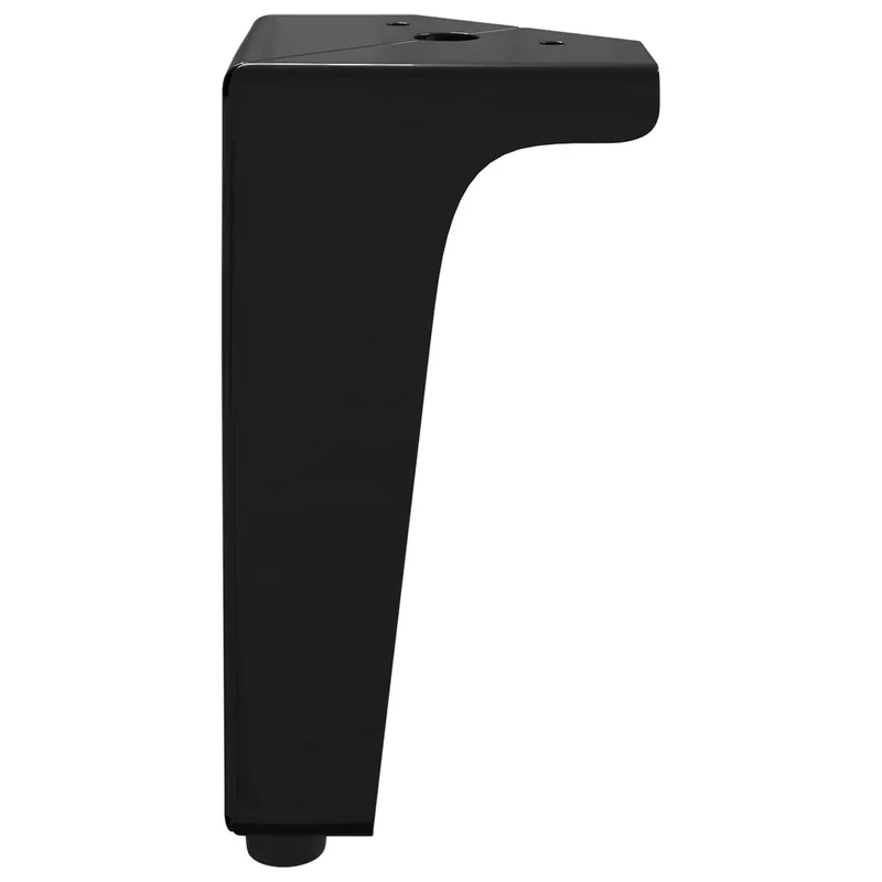 Lot de 2 pieds de meuble en fer modernes design chic 54,1 x 54,1 x 100 mm résistants en noir 02_0051973