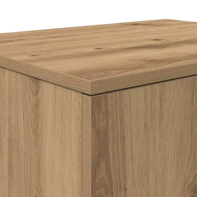 Armoire de rangement moderne 127 x 41 x 40 cm pratique minimaliste salon salle à manger en bois d'ingénierie chêne artisanal 02_0052109
