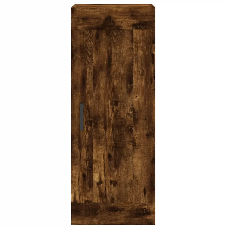 Armoire murale 34,5 x 34 x 90 cm rangement spacieux moderne design sobre en bois d'ingénierie chêne fumé 02_0048950