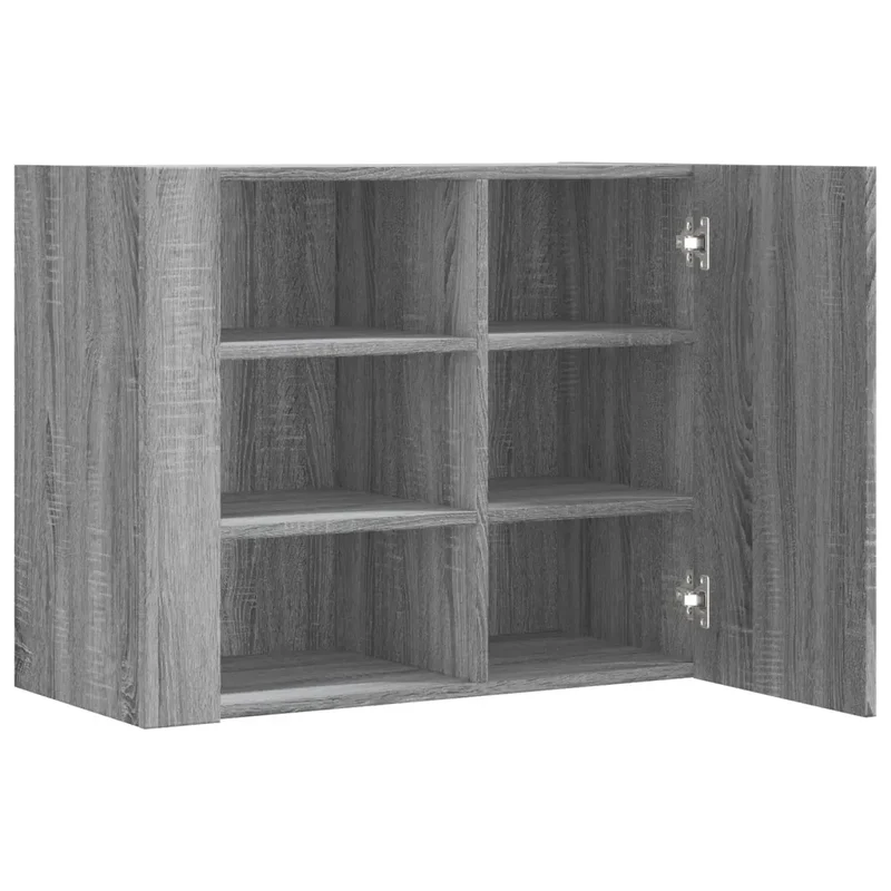 Armoire murale moderne rangement pratique 60 x 35 x 75 cm en bois d'ingénierie sonoma gris 02_0049566