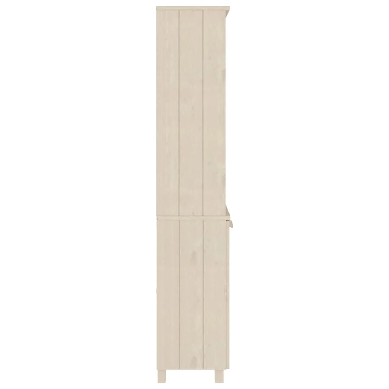 Buffet bahut commode armoire meuble de rangement organisateur cuisine salle de séjour salon bois massif de pin miel marron 02_0032148