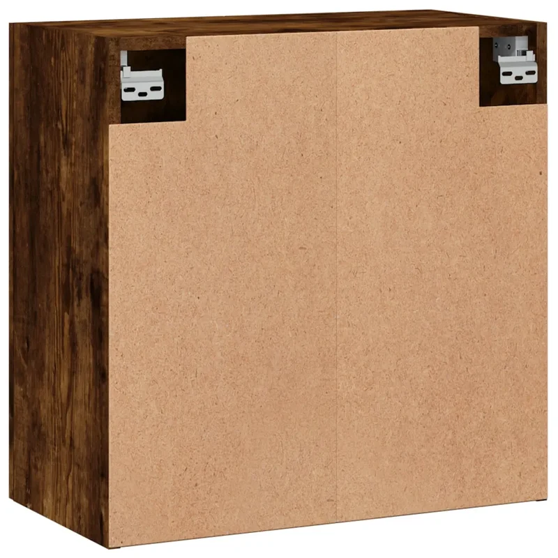 Armoire murale chêne fumé 60 x 31 x 60 cm design contemporain avec espace de rangement pratique en bois d'ingénierie 02_0048801