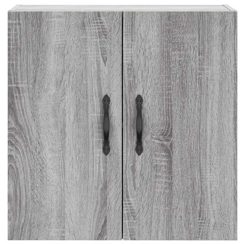 Armoire murale rangement pratique 60 x 31 x 60 cm en bois d'ingénierie sonoma gris 02_0048802