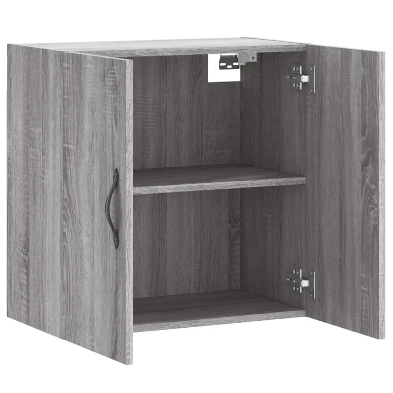Armoire murale rangement pratique 60 x 31 x 60 cm en bois d'ingénierie sonoma gris 02_0048802
