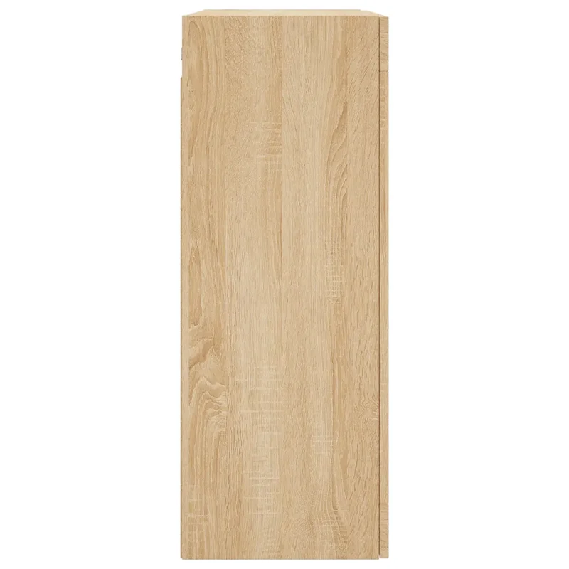 Armoire murale design pratique avec grand espace de rangement 69,5 x 34 x 90 cm en bois d'ingénierie chêne sonoma 02_0048636