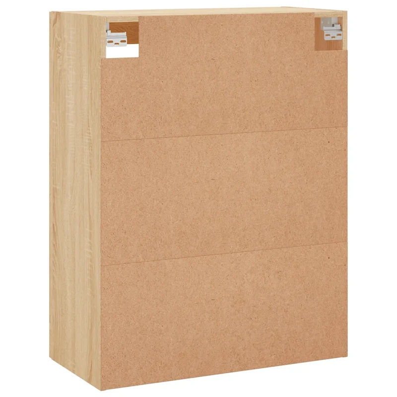 Armoire murale design pratique avec grand espace de rangement 69,5 x 34 x 90 cm en bois d'ingénierie chêne sonoma 02_0048636