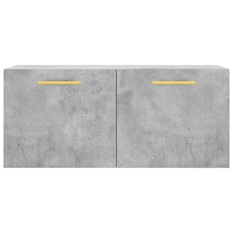 Armoire murale design moderne rangement pratique 80 x 36,5 x 35 cm en bois d'ingénierie gris béton 02_0048858
