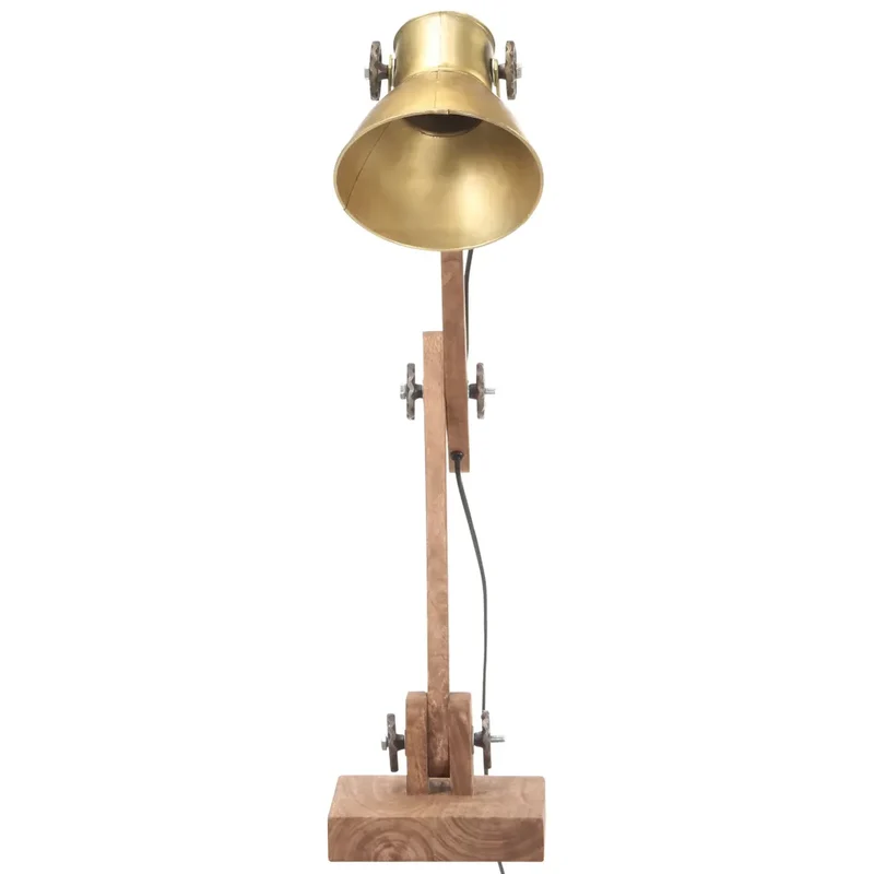 Lampe de bureau industrielle réglable hauteur 58 x 18 x 90 cm en fer laiton 02_0046678