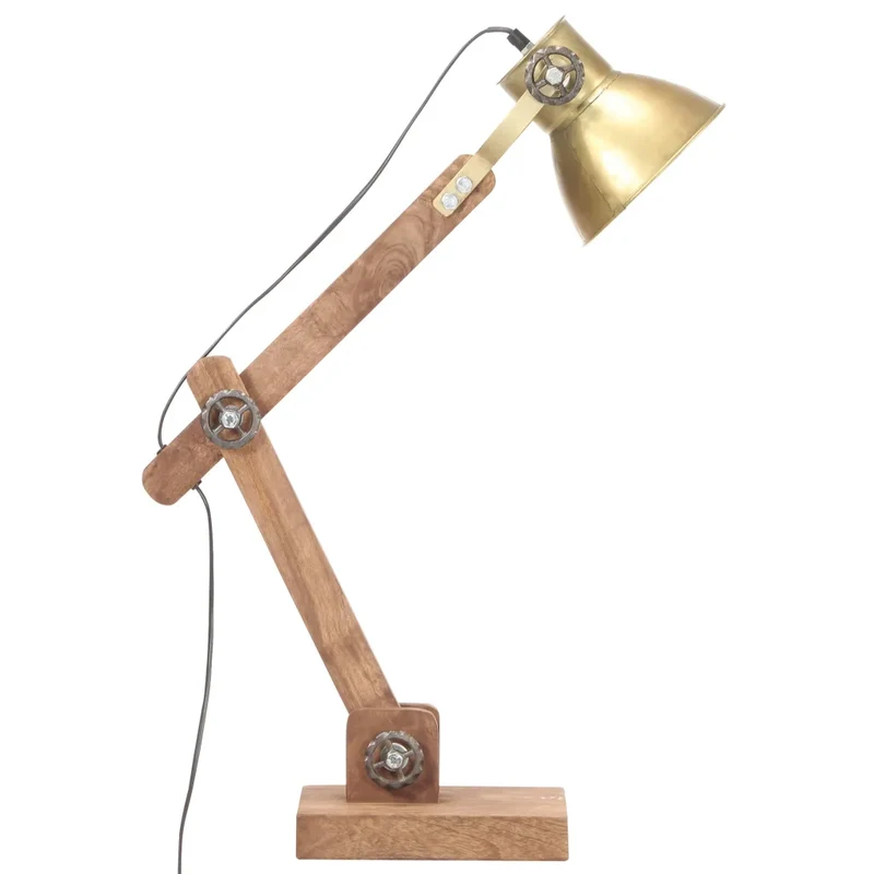 Lampe de bureau industrielle réglable hauteur 58 x 18 x 90 cm en fer laiton 02_0046678