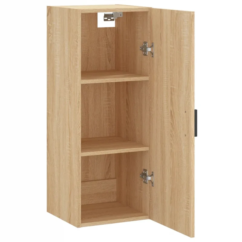 Armoire murale design pratique rangement espace optimisé 34,5 x 34 x 90 cm en bois d'ingénierie chêne sonoma 02_0048661