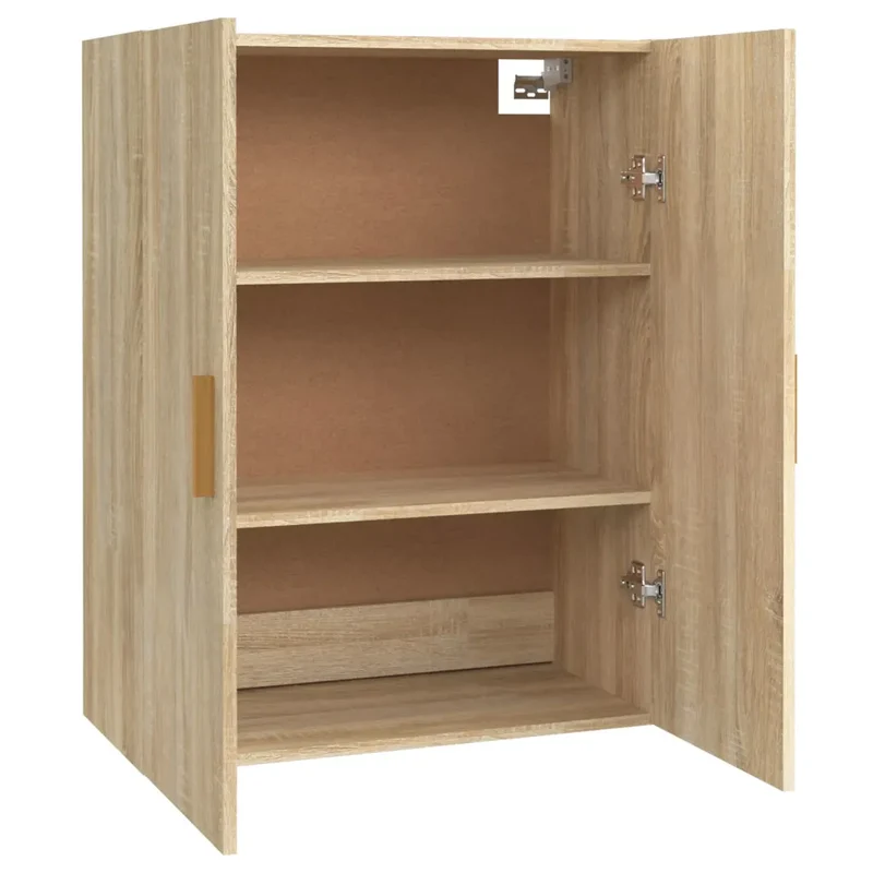 Armoire murale suspendue chêne sonoma 69,5 x 34 x 90 cm grand espace de rangement design moderne en bois sonoma 02_0048015