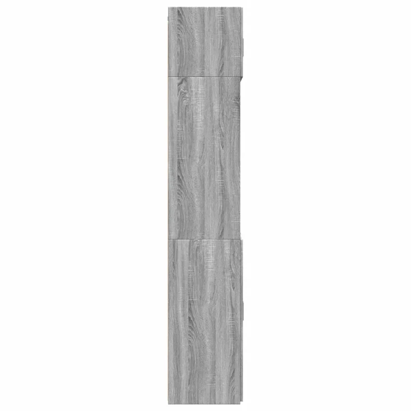 Armoire de rangement haute 70 x 42,5 x 225 cm espace de stockage pour livres décorations en bois d'ingénierie gris 02_0055574