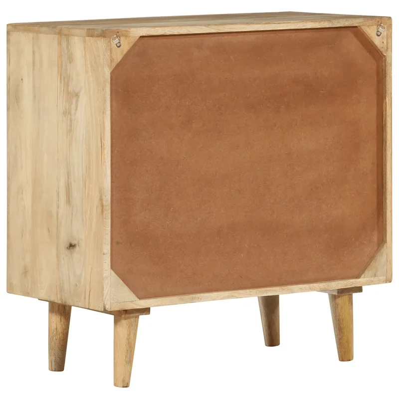 Armoire à tiroirs rétro style vintage rangement 70 x 35 x 70 cm en bois de manguier marron 02_0047281