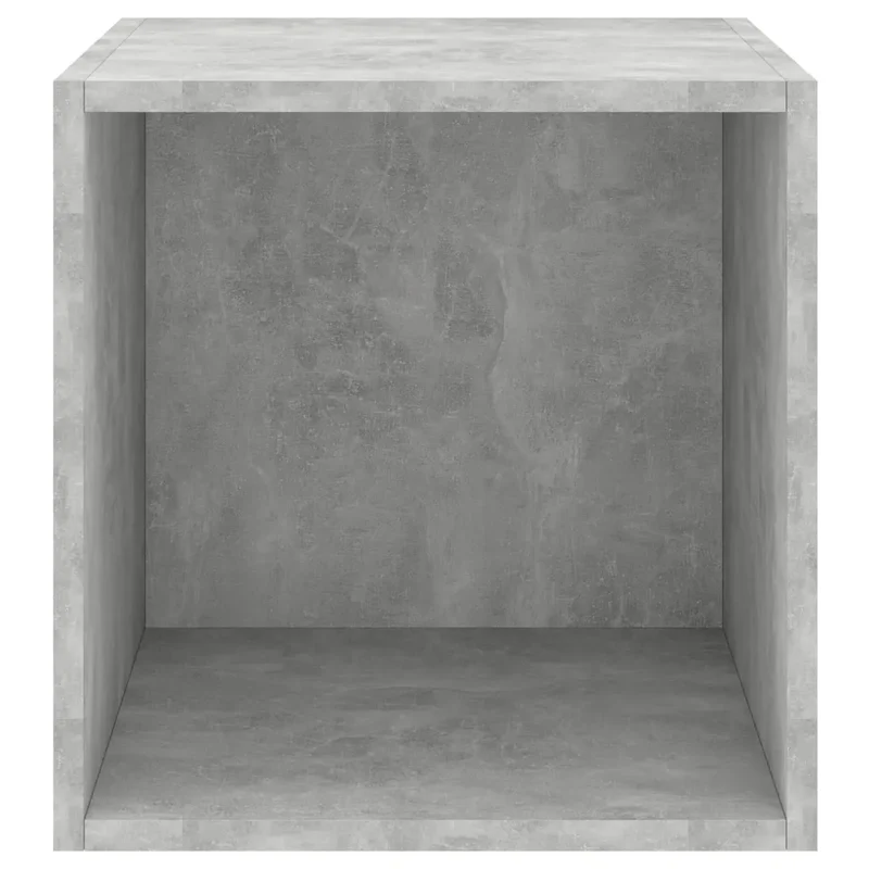 Armoire murale élégante pratique pour rangement 37 x 37 x 37 cm en bois d’ingénierie gris béton 02_0047848