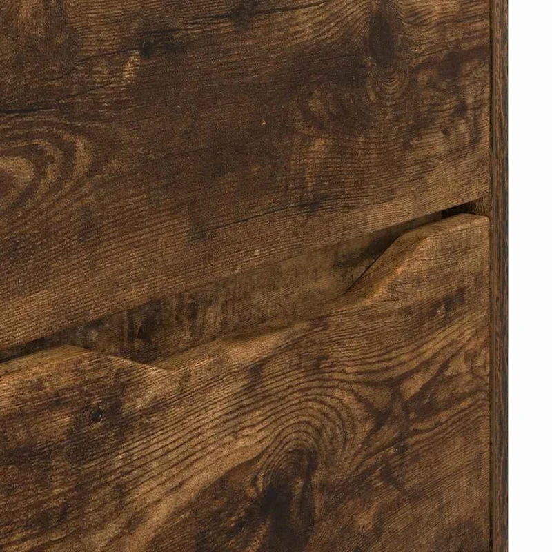 Armoire de rangement design épuré ajustable 60 x 48 x 57 cm en bois d'ingénierie chêne fumé 02_0054606