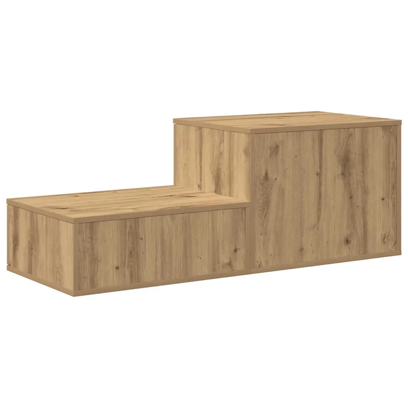 Armoire de rangement moderne avec 2 étagères salon 108 x 41 x 40 cm en bois d'ingénierie chêne artisanal 02_0052125