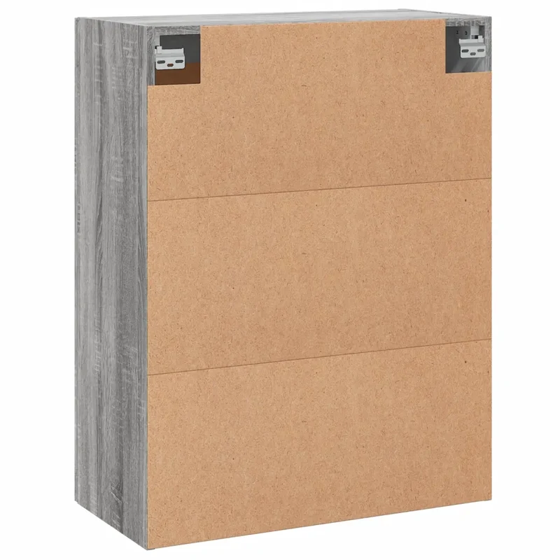 Armoire murale élégante avec grand espace de rangement 69,5 x 34 x 90 cm en bois d'ingénierie gris sonoma 02_0048912