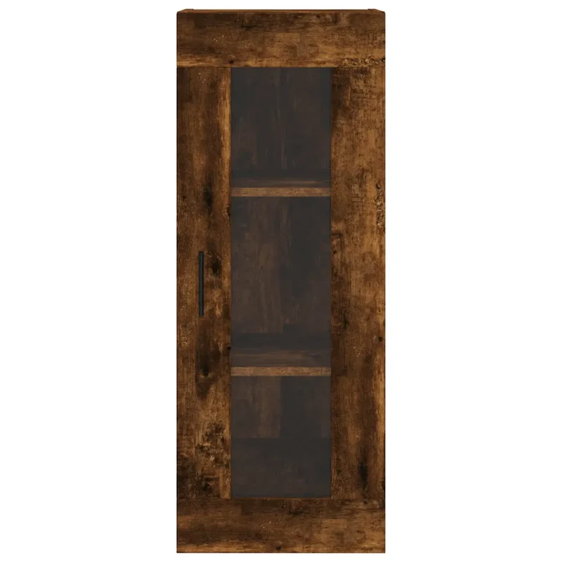 Armoire murale élégante avec grand espace de rangement 34,5 x 34 x 90 cm en bois d'ingénierie chêne fumé 02_0048693