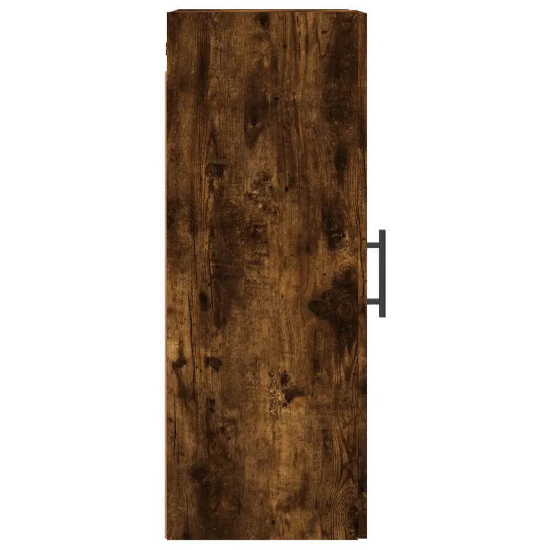 Armoire murale élégante design pratique salle de bain rangement 34,5 x 34 x 90 cm en bois d'ingénierie chêne fumé 02_0048677