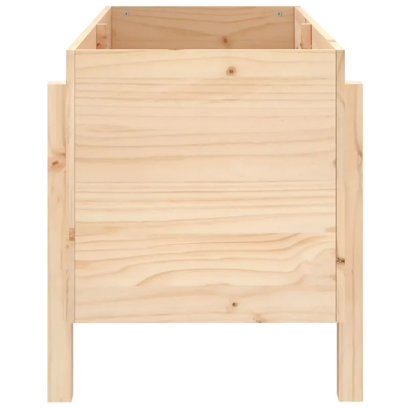 Lit surélevé de jardin 101 x 50 x 57 cm vaste espace décoratif style rustique en bois pin 02_0048499