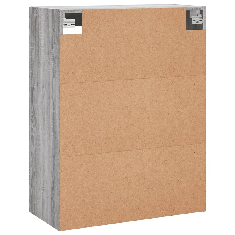 Armoire murale design pratique rangement 69 x 34 x 90 cm en bois d'ingénierie gris 02_0048645