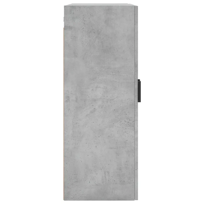 Armoire murale design pratique rangement 69,5 x 34 x 90 cm en bois d'ingénierie gris béton 02_0048583
