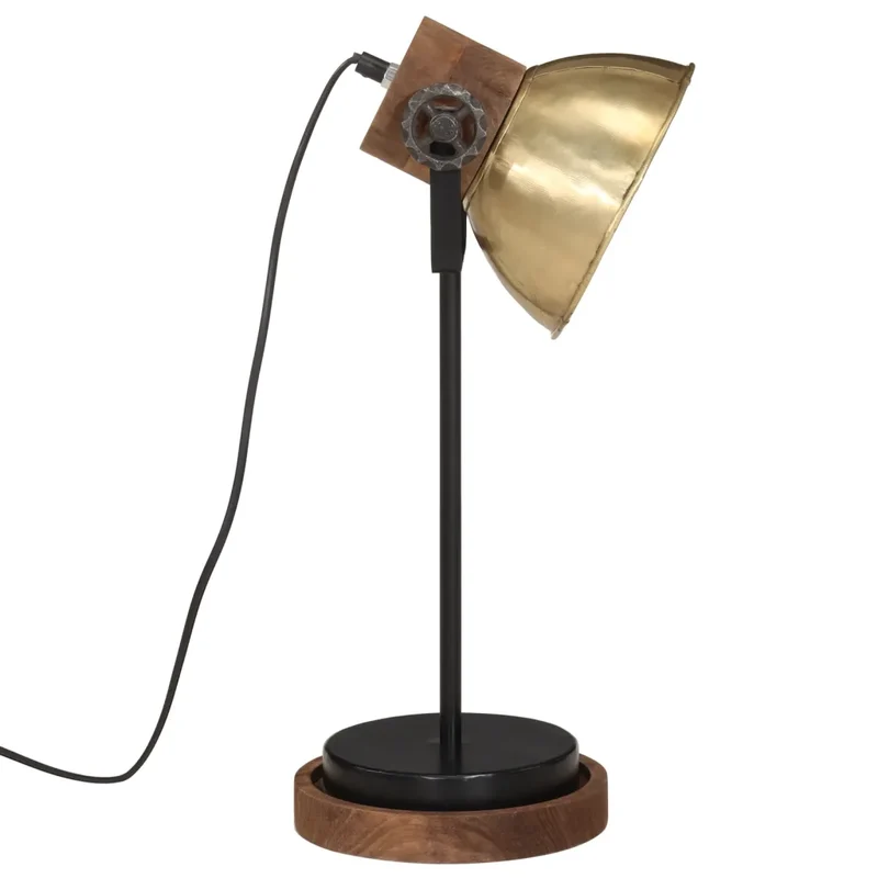 Lampe de bureau industrielle en fer manguier style vintage 17 x 17 x 50 cm en fer laiton antique 02_0047543