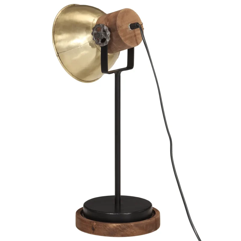 Lampe de bureau industrielle en fer manguier style vintage 17 x 17 x 50 cm en fer laiton antique 02_0047543