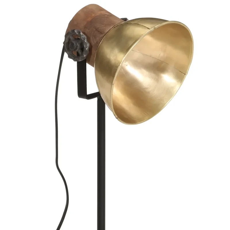 Lampe de bureau industrielle en fer manguier style vintage 17 x 17 x 50 cm en fer laiton antique 02_0047543