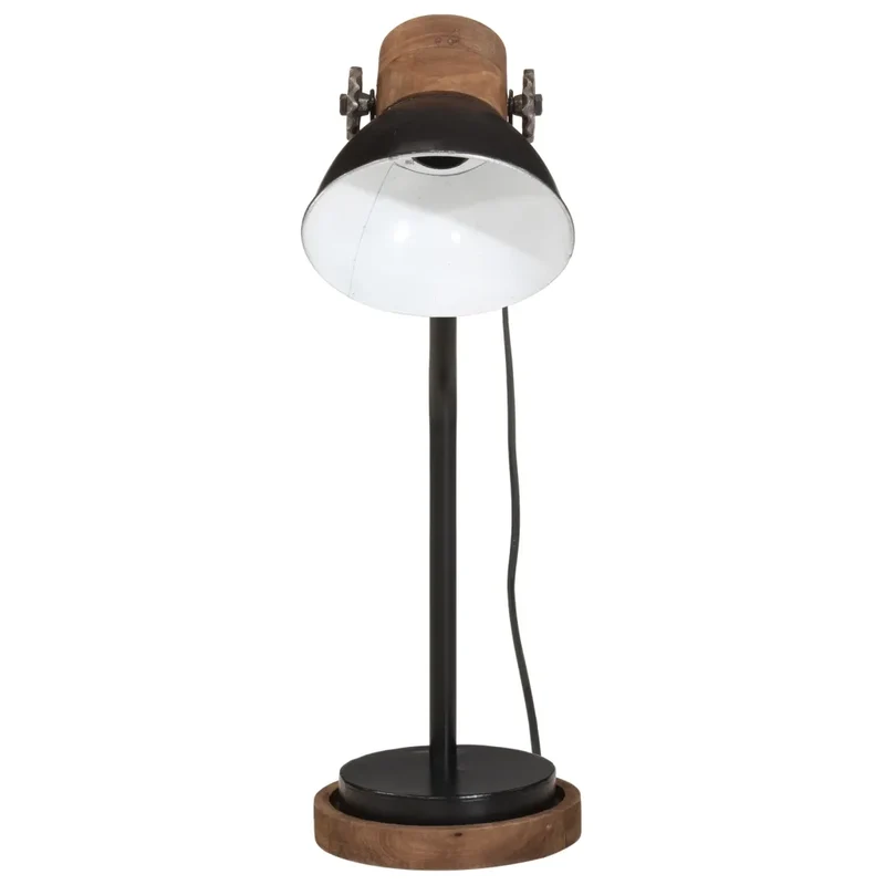 Lampe de bureau industrielle ergonomique 18 x 18 x 60 cm ambiance cosy en fer noir 02_0047548