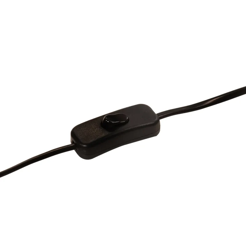 Lampe de bureau style industriel ambiance cosy 23 x 13 x 52 cm en bois de manguier noir 02_0047522