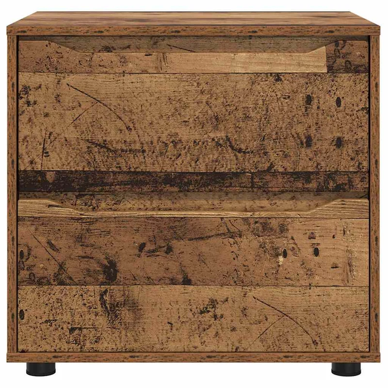 Armoire de rangement rectangulaire pratique minimaliste chambre salon 60 x 48 x 57 cm en bois ancien 02_0054609