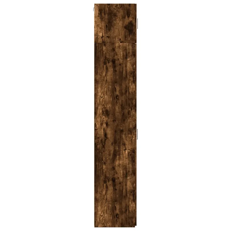 Armoire de rangement mince 45 x 42,5 x 225 cm espace de stockage polyvalent avec 8 compartiments en bois d'ingénierie chêne fumé 02_0055564