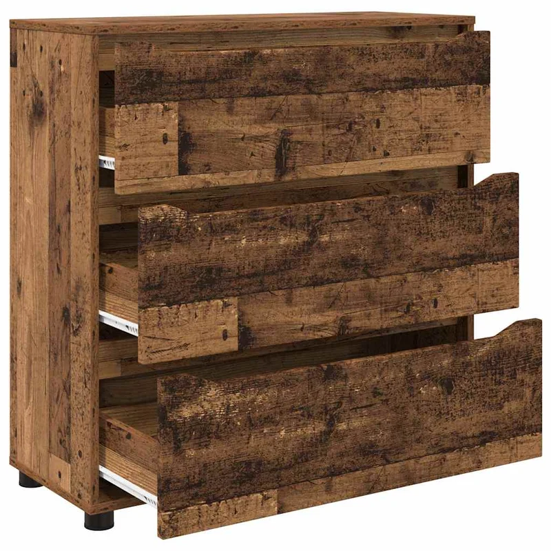 Armoire de rangement élégante minimaliste avec tiroirs 80 x 31 x 81 cm en bois d'ingénierie bois ancien 02_0054629