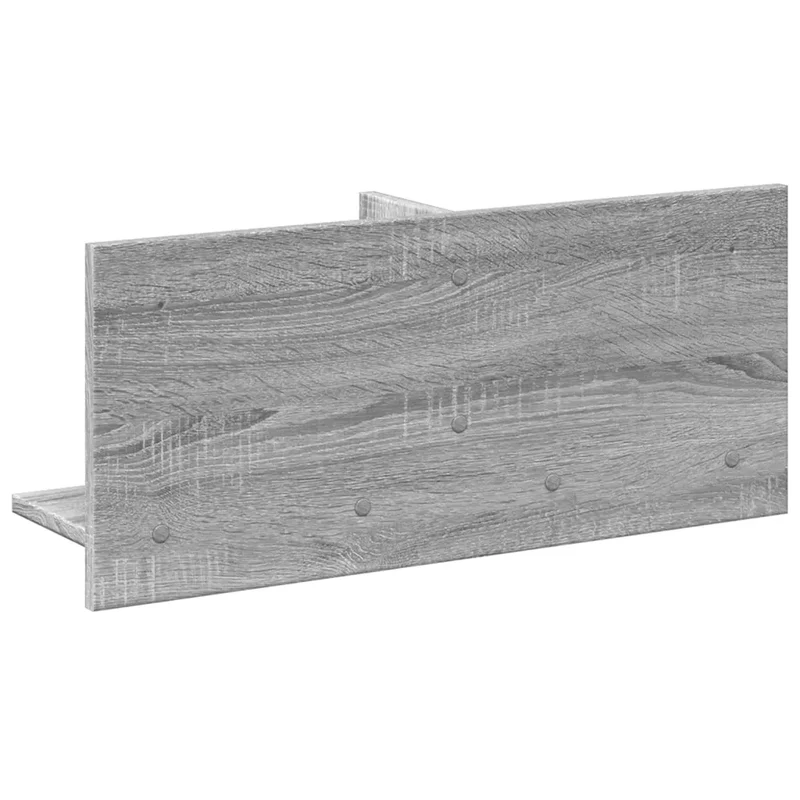 Armoire murale flottante 70 x 16,5 x 30 cm gain de place pratique style contemporain en bois d'ingénierie gris 02_0050582